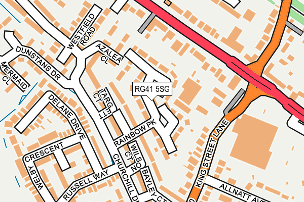RG41 5SG map - OS OpenMap – Local (Ordnance Survey) RG41 5SG map - OS OpenMap – Local (Ordnance Survey)