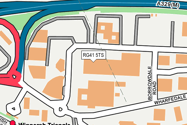 RG41 5TS map - OS OpenMap – Local (Ordnance Survey) RG41 5TS map - OS OpenMap – Local (Ordnance Survey)