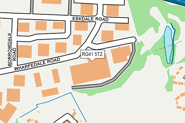 RG41 5TZ map - OS OpenMap – Local (Ordnance Survey) RG41 5TZ map - OS OpenMap – Local (Ordnance Survey)