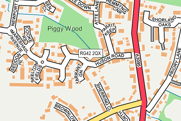 RG42 2QX map - OS OpenMap – Local (Ordnance Survey) RG42 2QX map - OS OpenMap – Local (Ordnance Survey)