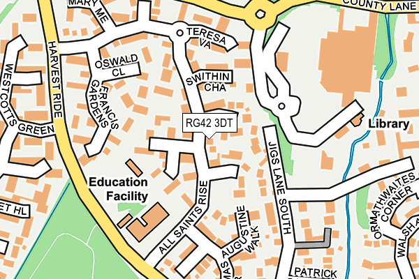 RG42 3DT map - OS OpenMap – Local (Ordnance Survey) RG42 3DT map - OS OpenMap – Local (Ordnance Survey)