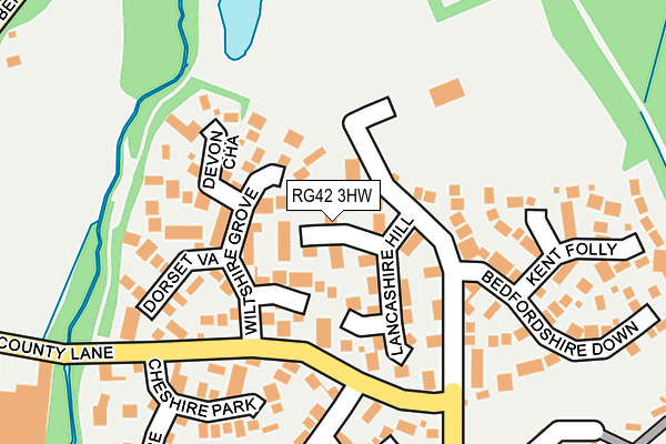 RG42 3HW map - OS OpenMap – Local (Ordnance Survey) RG42 3HW map - OS OpenMap – Local (Ordnance Survey)