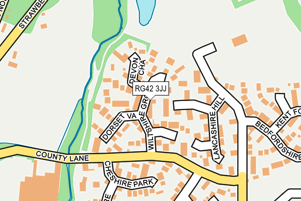 RG42 3JJ map - OS OpenMap – Local (Ordnance Survey) RG42 3JJ map - OS OpenMap – Local (Ordnance Survey)