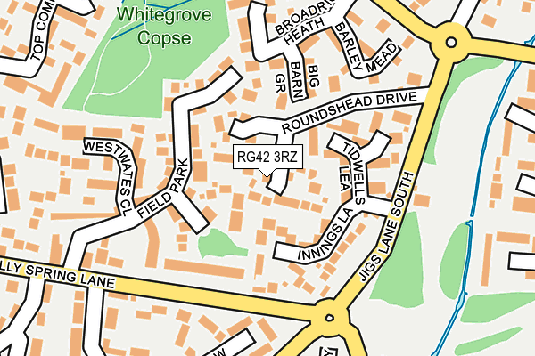 RG42 3RZ map - OS OpenMap – Local (Ordnance Survey) RG42 3RZ map - OS OpenMap – Local (Ordnance Survey)