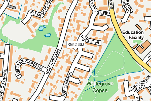 RG42 3SJ map - OS OpenMap – Local (Ordnance Survey) RG42 3SJ map - OS OpenMap – Local (Ordnance Survey)