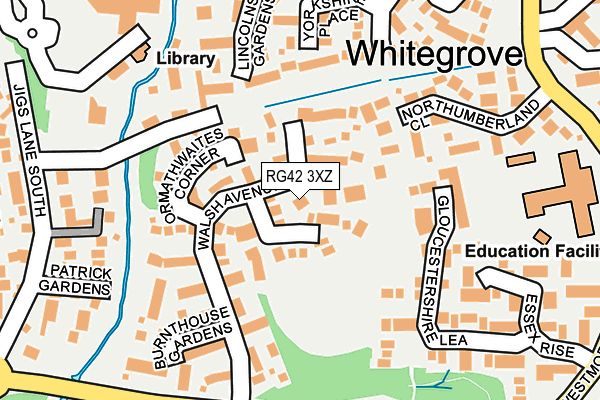 RG42 3XZ map - OS OpenMap – Local (Ordnance Survey) RG42 3XZ map - OS OpenMap – Local (Ordnance Survey)