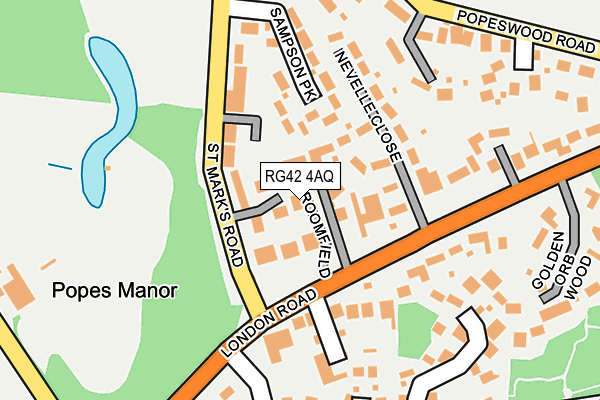 RG42 4AQ map - OS OpenMap – Local (Ordnance Survey) RG42 4AQ map - OS OpenMap – Local (Ordnance Survey)