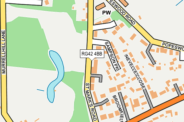 RG42 4BB map - OS OpenMap – Local (Ordnance Survey) RG42 4BB map - OS OpenMap – Local (Ordnance Survey)