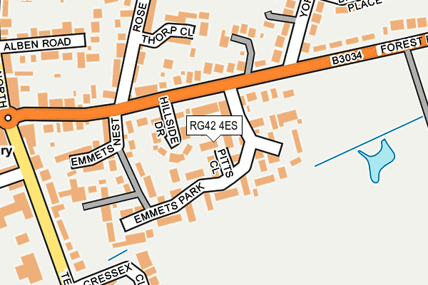 RG42 4ES map - OS OpenMap – Local (Ordnance Survey) RG42 4ES map - OS OpenMap – Local (Ordnance Survey)