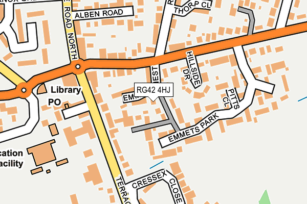 RG42 4HJ map - OS OpenMap – Local (Ordnance Survey) RG42 4HJ map - OS OpenMap – Local (Ordnance Survey)