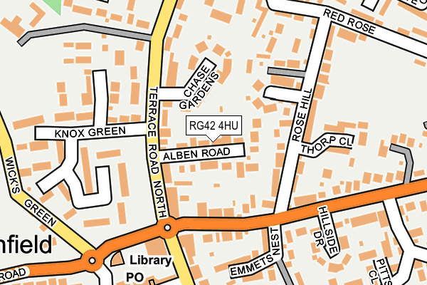 RG42 4HU map - OS OpenMap – Local (Ordnance Survey) RG42 4HU map - OS OpenMap – Local (Ordnance Survey)