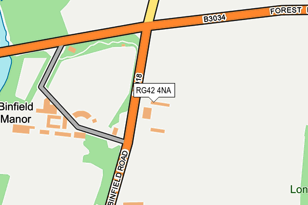 RG42 4NA map - OS OpenMap – Local (Ordnance Survey) RG42 4NA map - OS OpenMap – Local (Ordnance Survey)
