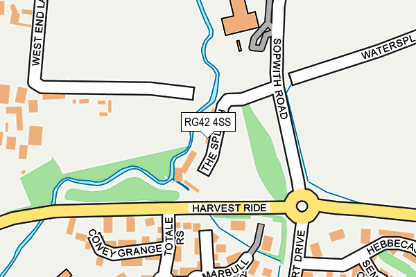 RG42 4SS map - OS OpenMap – Local (Ordnance Survey) RG42 4SS map - OS OpenMap – Local (Ordnance Survey)
