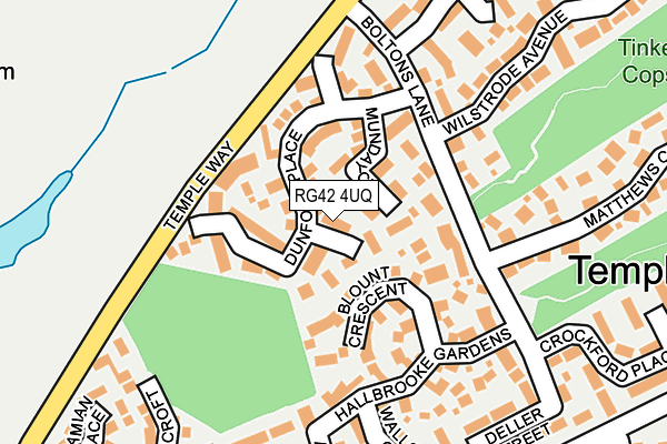 RG42 4UQ map - OS OpenMap – Local (Ordnance Survey) RG42 4UQ map - OS OpenMap – Local (Ordnance Survey)