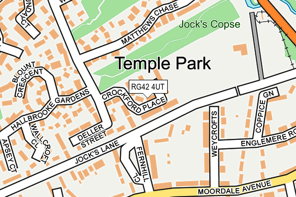 RG42 4UT map - OS OpenMap – Local (Ordnance Survey) RG42 4UT map - OS OpenMap – Local (Ordnance Survey)