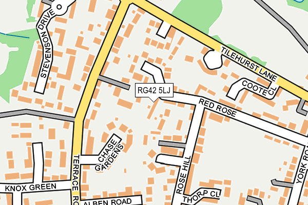 RG42 5LJ map - OS OpenMap – Local (Ordnance Survey) RG42 5LJ map - OS OpenMap – Local (Ordnance Survey)