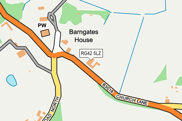 RG42 5LZ map - OS OpenMap – Local (Ordnance Survey) RG42 5LZ map - OS OpenMap – Local (Ordnance Survey)