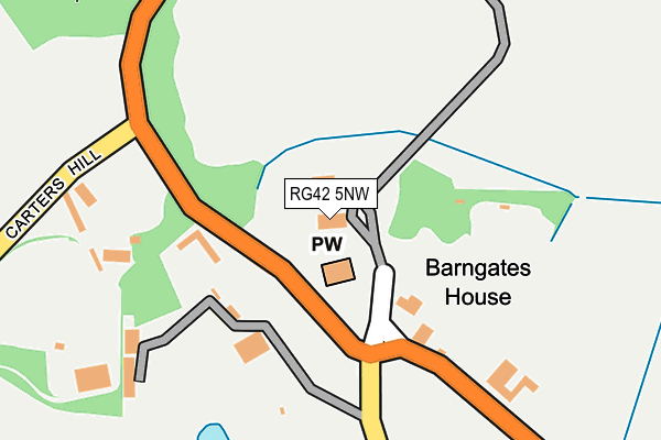 RG42 5NW map - OS OpenMap – Local (Ordnance Survey) RG42 5NW map - OS OpenMap – Local (Ordnance Survey)