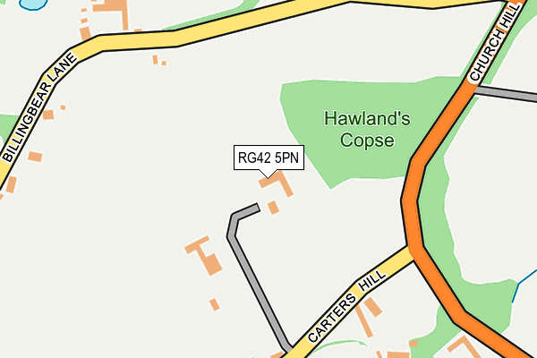 RG42 5PN map - OS OpenMap – Local (Ordnance Survey) RG42 5PN map - OS OpenMap – Local (Ordnance Survey)