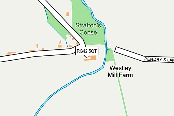 RG42 5QT map - OS OpenMap – Local (Ordnance Survey) RG42 5QT map - OS OpenMap – Local (Ordnance Survey)