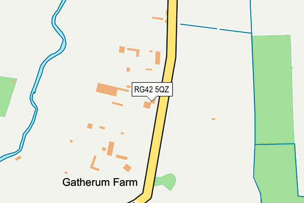 RG42 5QZ map - OS OpenMap – Local (Ordnance Survey)
