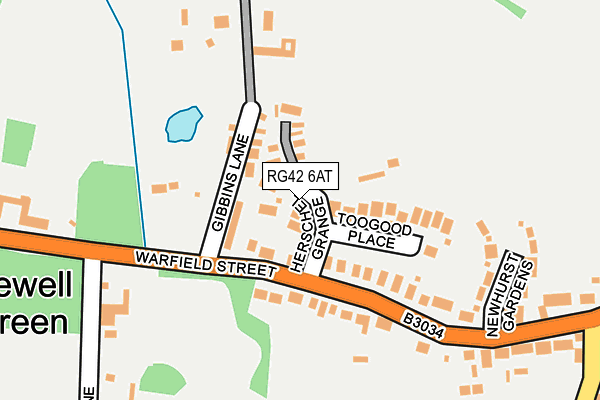 RG42 6AT map - OS OpenMap – Local (Ordnance Survey) RG42 6AT map - OS OpenMap – Local (Ordnance Survey)