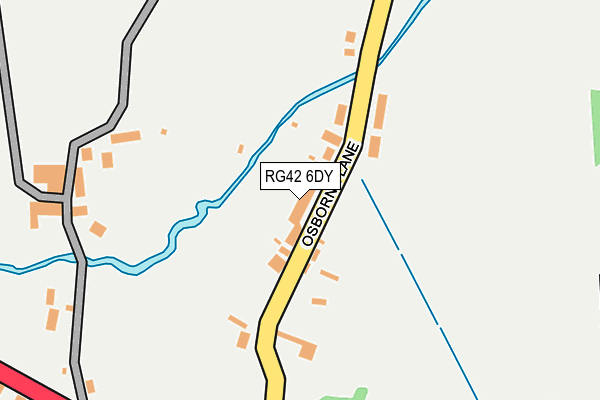 RG42 6DY map - OS OpenMap – Local (Ordnance Survey) RG42 6DY map - OS OpenMap – Local (Ordnance Survey)