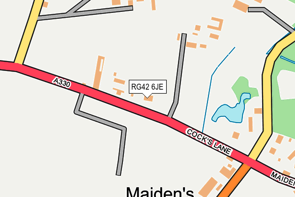 RG42 6JE map - OS OpenMap – Local (Ordnance Survey) RG42 6JE map - OS OpenMap – Local (Ordnance Survey)