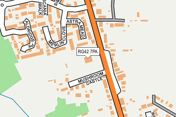 RG42 7PA map - OS OpenMap – Local (Ordnance Survey) RG42 7PA map - OS OpenMap – Local (Ordnance Survey)