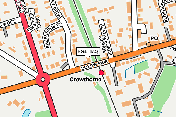 RG45 6AQ map - OS OpenMap – Local (Ordnance Survey) RG45 6AQ map - OS OpenMap – Local (Ordnance Survey)