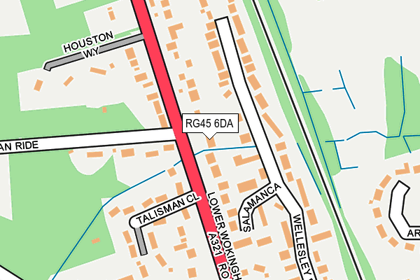 RG45 6DA map - OS OpenMap – Local (Ordnance Survey) RG45 6DA map - OS OpenMap – Local (Ordnance Survey)