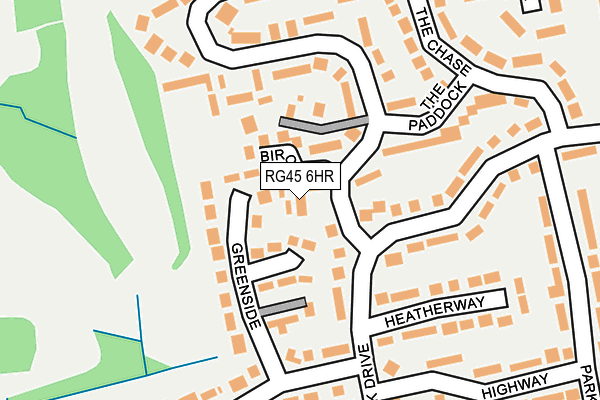 RG45 6HR map - OS OpenMap – Local (Ordnance Survey) RG45 6HR map - OS OpenMap – Local (Ordnance Survey)