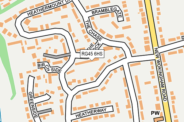 RG45 6HS map - OS OpenMap – Local (Ordnance Survey) RG45 6HS map - OS OpenMap – Local (Ordnance Survey)