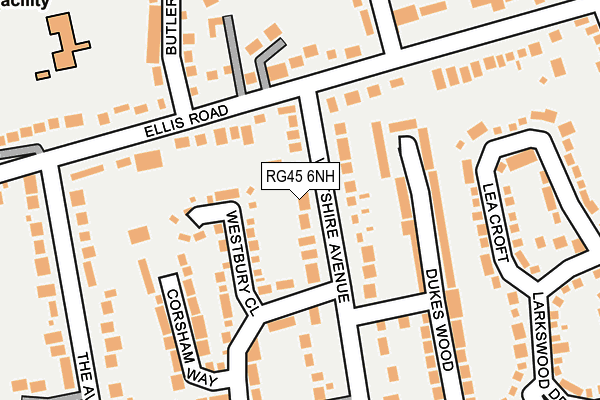 RG45 6NH map - OS OpenMap – Local (Ordnance Survey) RG45 6NH map - OS OpenMap – Local (Ordnance Survey)