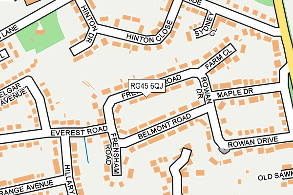 RG45 6QJ map - OS OpenMap – Local (Ordnance Survey) RG45 6QJ map - OS OpenMap – Local (Ordnance Survey)