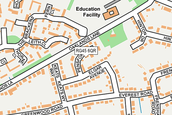 RG45 6QR map - OS OpenMap – Local (Ordnance Survey)