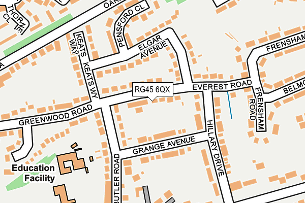RG45 6QX map - OS OpenMap – Local (Ordnance Survey) RG45 6QX map - OS OpenMap – Local (Ordnance Survey)