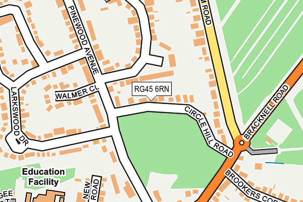RG45 6RN map - OS OpenMap – Local (Ordnance Survey) RG45 6RN map - OS OpenMap – Local (Ordnance Survey)