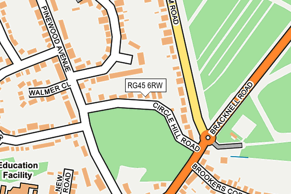 RG45 6RW map - OS OpenMap – Local (Ordnance Survey) RG45 6RW map - OS OpenMap – Local (Ordnance Survey)