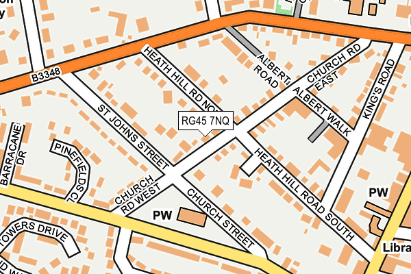 RG45 7NQ map - OS OpenMap – Local (Ordnance Survey) RG45 7NQ map - OS OpenMap – Local (Ordnance Survey)