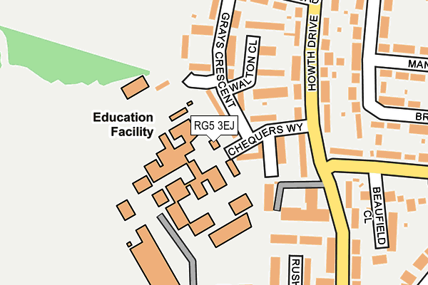 RG5 3EJ map - OS OpenMap – Local (Ordnance Survey) RG5 3EJ map - OS OpenMap – Local (Ordnance Survey)