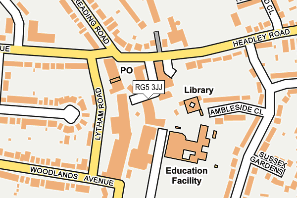 RG5 3JJ map - OS OpenMap – Local (Ordnance Survey) RG5 3JJ map - OS OpenMap – Local (Ordnance Survey)