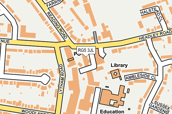 RG5 3JL map - OS OpenMap – Local (Ordnance Survey) RG5 3JL map - OS OpenMap – Local (Ordnance Survey)