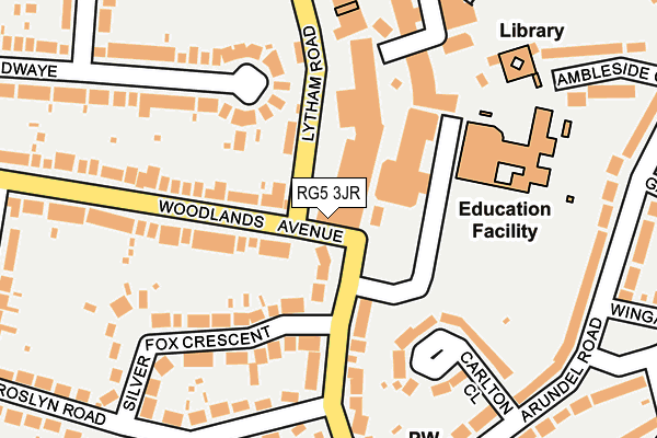 RG5 3JR map - OS OpenMap – Local (Ordnance Survey) RG5 3JR map - OS OpenMap – Local (Ordnance Survey)