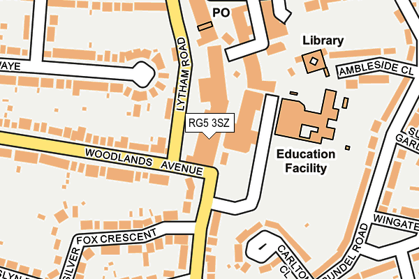 RG5 3SZ map - OS OpenMap – Local (Ordnance Survey) RG5 3SZ map - OS OpenMap – Local (Ordnance Survey)