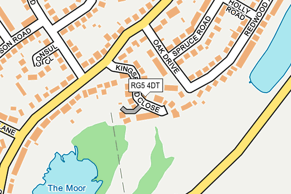 RG5 4DT map - OS OpenMap – Local (Ordnance Survey) RG5 4DT map - OS OpenMap – Local (Ordnance Survey)