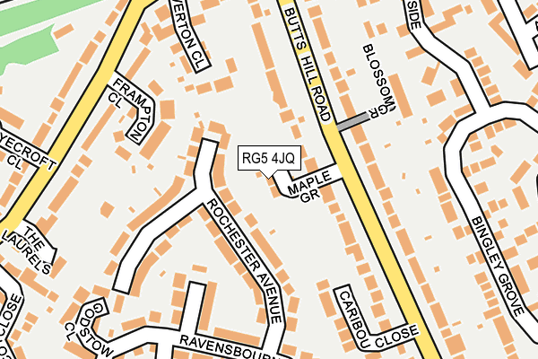 RG5 4JQ map - OS OpenMap – Local (Ordnance Survey) RG5 4JQ map - OS OpenMap – Local (Ordnance Survey)