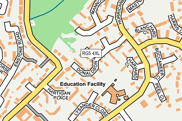 RG5 4XL map - OS OpenMap – Local (Ordnance Survey)