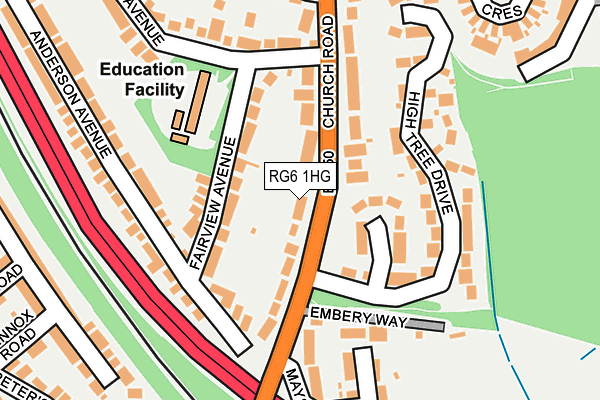RG6 1HG map - OS OpenMap – Local (Ordnance Survey) RG6 1HG map - OS OpenMap – Local (Ordnance Survey)