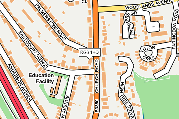 RG6 1HQ map - OS OpenMap – Local (Ordnance Survey) RG6 1HQ map - OS OpenMap – Local (Ordnance Survey)